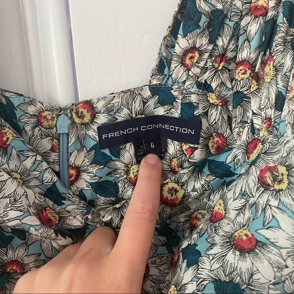 French Connection Floral Print Mini Sun Dress - Picture 6 of 8